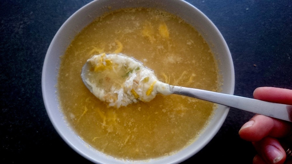 Česneková polévka z vody od vařených brambor
