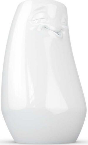 Bílá spokojená váza z porcelánu 58products. Cvičení