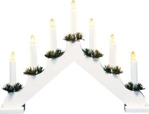 Bílá světelná dekorace s vánočním motivem Ola – Markslöjd. Cvičení