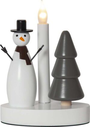Černo-bílá světelná dekorace s vánočním motivem Christmas Joy – Star Trading. Cvičení