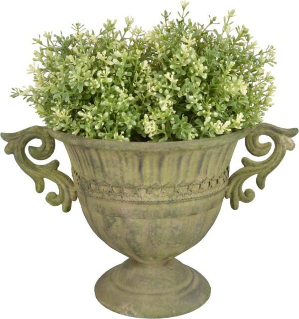 Kovová vysoká váza na květiny Esschert Design. Cvičení