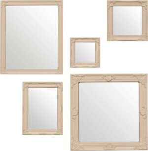 Nástěnná zrcadla v sadě 5 ks Baroque – Premier Housewares. Cvičení