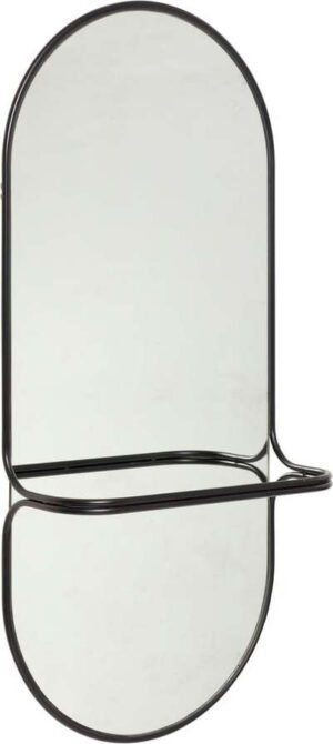 Nástěnné zrcadlo s poličkou 21x102 cm Carry – Hübsch. Cvičení