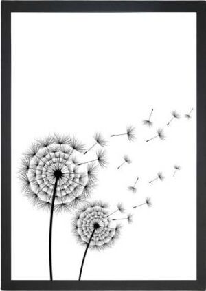 Plakát 23x28 cm Blowing Dandelion – Tablo Center. Cvičení