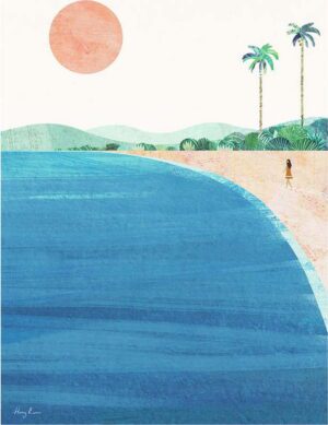 Plakát 30x40 cm Paradise Beach - Travelposter. Cvičení