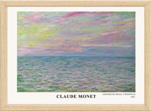 Plakát v rámu 75x55 cm Claude Monet – Wallity. Cvičení