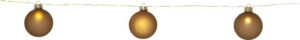 Světelná dekorace s vánočním motivem ve zlaté barvě ø 6 cm Bliss – Star Trading. Cvičení