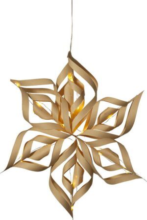 Světelná dekorace s vánočním motivem ve zlaté barvě Bella – Star Trading. Cvičení