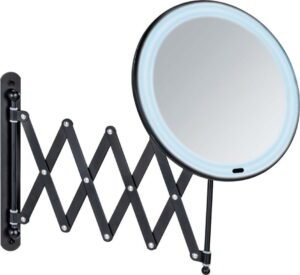 Kosmetické zrcadlo s osvětlením/zvětšovací ø 20 cm Barona – Wenko. Cvičení