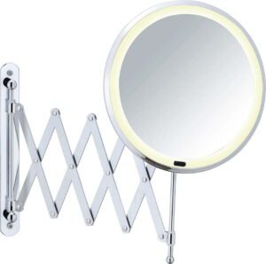 Kosmetické zrcadlo s osvětlením/zvětšovací ø 20 cm Barona – Wenko. Cvičení