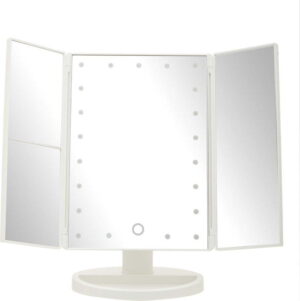 Kosmetické zrcadlo s osvětlením 18x28 cm Cassini – Premier Housewares. Cvičení