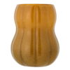 Hnědá skleněná ručně vyrobená váza (výška 20 cm) Pumpkin – Bloomingville. Cvičení