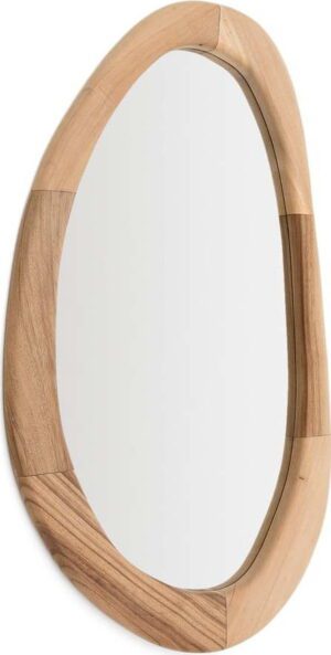 Nástěnné zrcadlo s dřevěným rámem 60x107 cm Selem – Kave Home. Cvičení