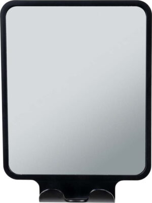 Kosmetické zrcadlo s věšákem 14x19.5 cm Quadro Black – Wenko. Cvičení