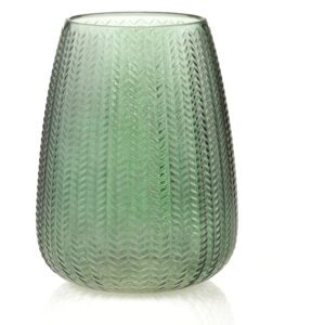Zelená skleněná váza (výška 24 cm) Sevilla – AmeliaHome. Cvičení