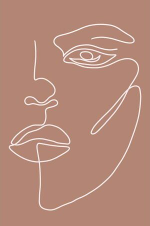 Plakát 29x41 cm Woman Face – Veronika Boulová. Cvičení