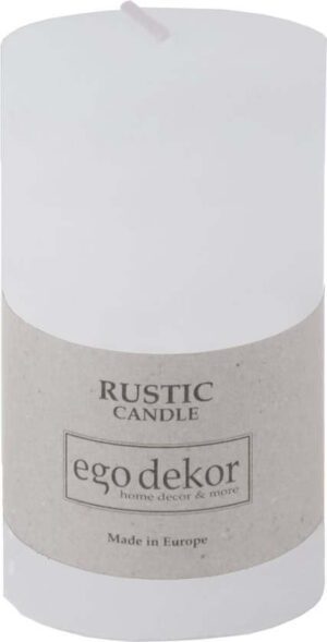 Bílá svíčka Rustic candles by Ego dekor Rust