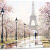 Obraz Styler Canvas Watercolor Paris Melancholy