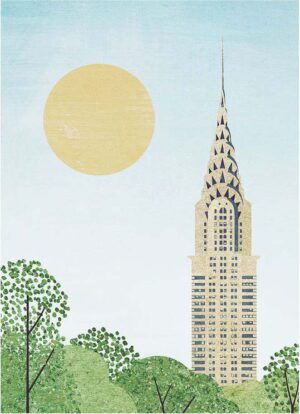 Plakát 30x40 cm Chrysler Building - Travelposter. Cvičení