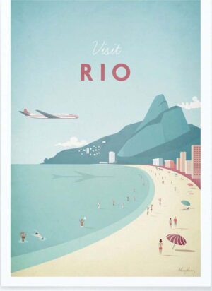 Plakát Travelposter Rio