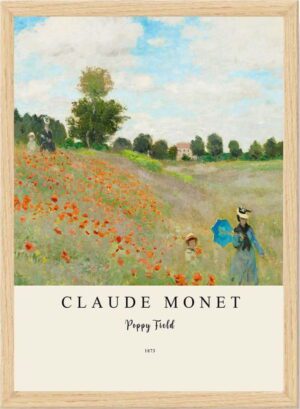 Plakát v rámu 55x75 cm Claude Monet – Wallity. Cvičení