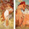 Reprodukce obrazu Alfons Mucha - Pory Roku