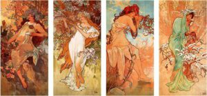 Reprodukce obrazu Alfons Mucha - Pory Roku