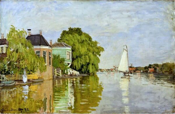 Reprodukce obrazu Claude Monet - Houses on the Achterzaan