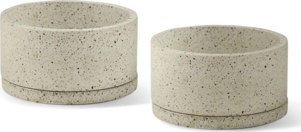 Betonové květináče v sadě 2 ks ø 30 cm Terrazzo – Bonami Selection. Cvičení