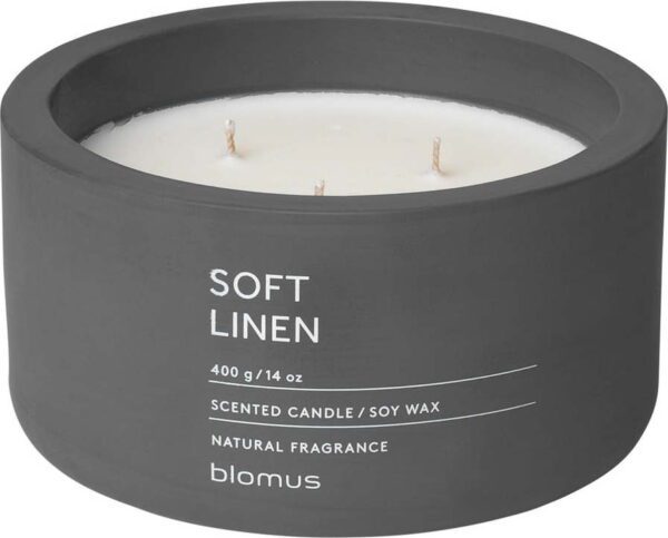 Vonná sojová svíčka doba hoření 25 h Fraga: Soft Linen – Blomus. Cvičení