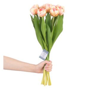 Umělé květiny v sadě 10 ks (výška 38 cm) Tulips – AmeliaHome. Cvičení