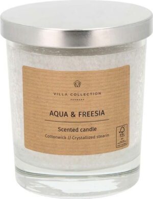 Vonná svíčka doba hoření 40 h Kras: Aqua & Freesia – Villa Collection. Cvičení