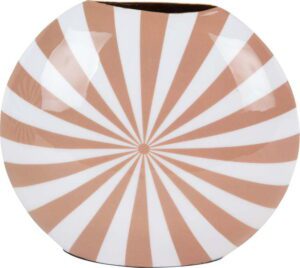 Bílo-oranžová váza (výška 19 cm) Candy Swirl – PT LIVING. Cvičení