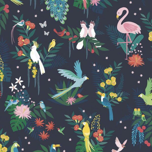 Dětská tapeta 10 m x 50 cm Birds Carnival – Lilipinso. Cvičení