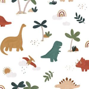 Dětská tapeta 10 m x 50 cm Cool Dinosaurs – Lilipinso. Cvičení