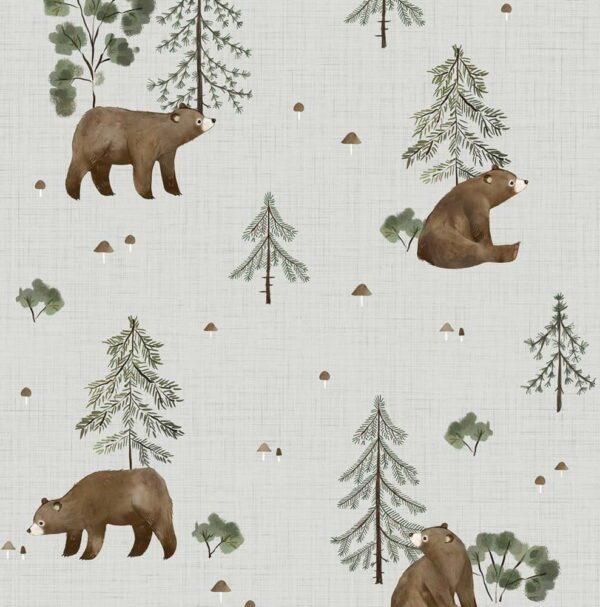 Dětská tapeta 10 m x 50 cm Mountain & Bears – Lilipinso. Cvičení