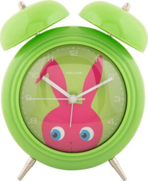 Dětský budík ø 15 cm Peekaboo Bunny – Karlsson. Cvičení