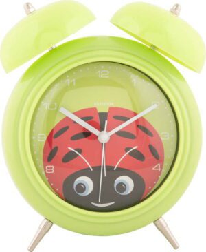 Dětský budík ø 15 cm Peekaboo Ladybug – Karlsson. Cvičení