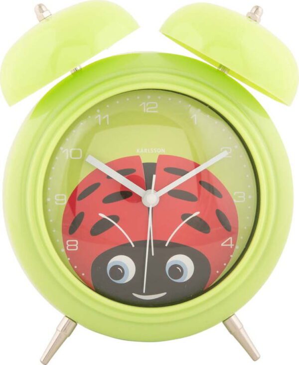 Dětský budík ø 15 cm Peekaboo Ladybug – Karlsson. Cvičení