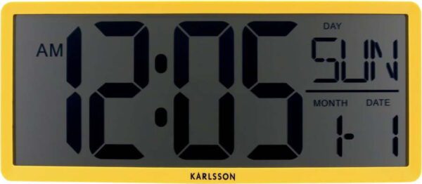 Hodiny Retro LCD – Karlsson. Cvičení