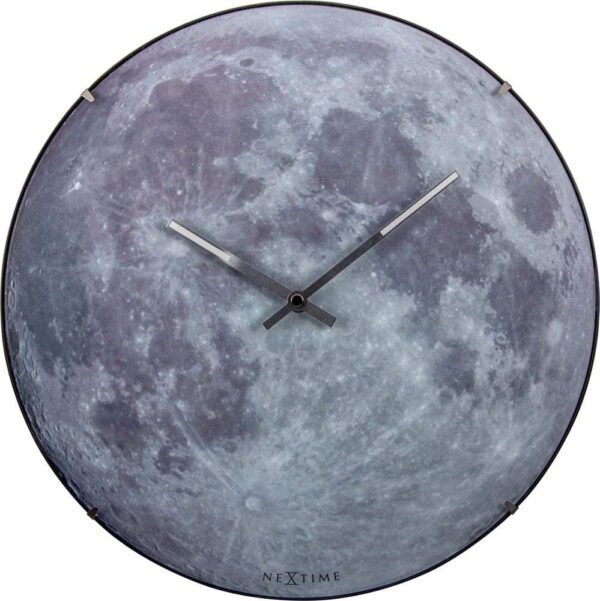 Nástěnné hodiny ø 35 cm Moon – NeXtime. Cvičení