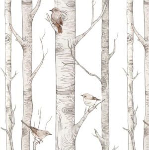 Papírová dětská tapeta 50 cm x 280 cm Scandinavian Forest – Dekornik. Cvičení