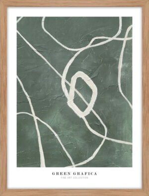 Plakát v rámu 32x42 cm Green Grafica – Malerifabrikken. Cvičení