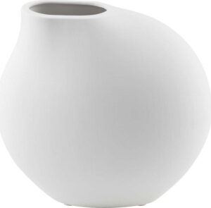 Světle šedá porcelánová váza (výška 14 cm) Nona – Blomus. Cvičení